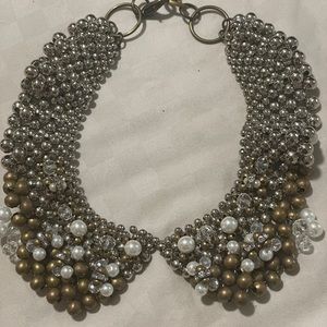 Pam Miram large silver and gold tone